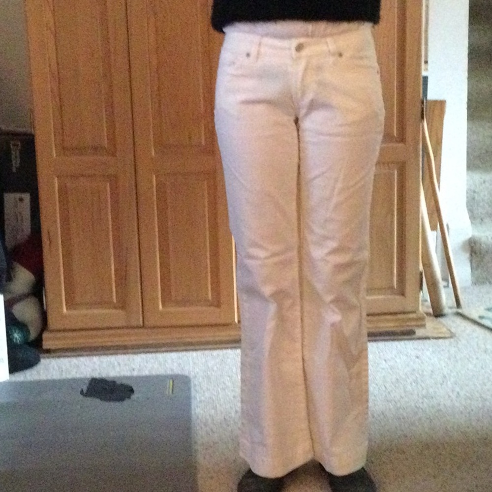 Express white bell bottom jeans.